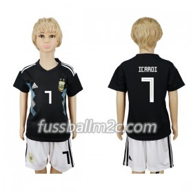 Fußballtrikots Argentinien Icardi 7 Kinder Auswärts Trikotsatz WM 2018